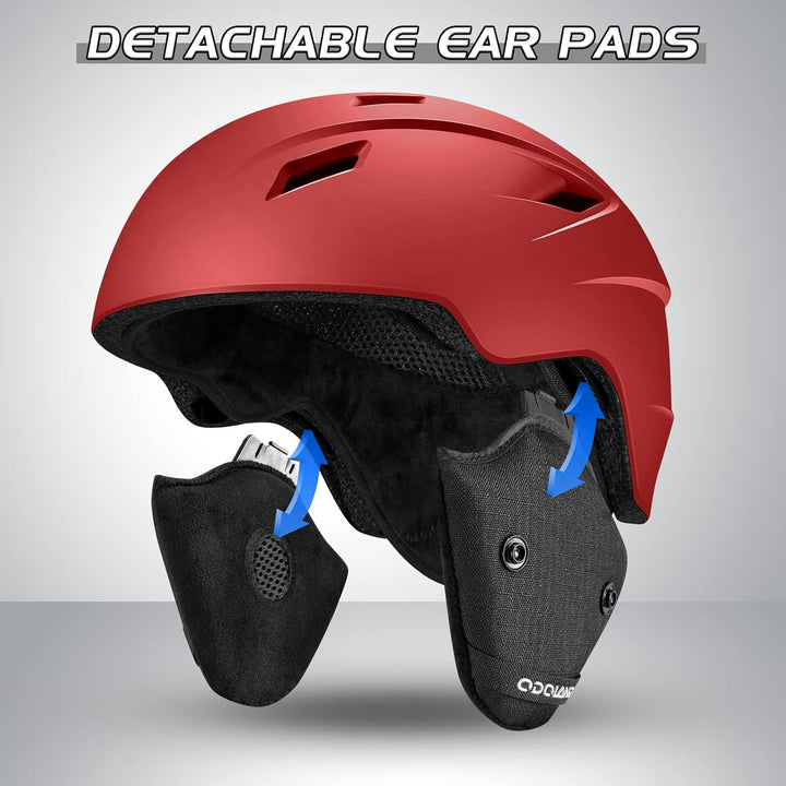 Odoland Skihelm und Skibrille Set Snowboardhelm mit Snowboardbrille für Damen und Herren Ski Goggles