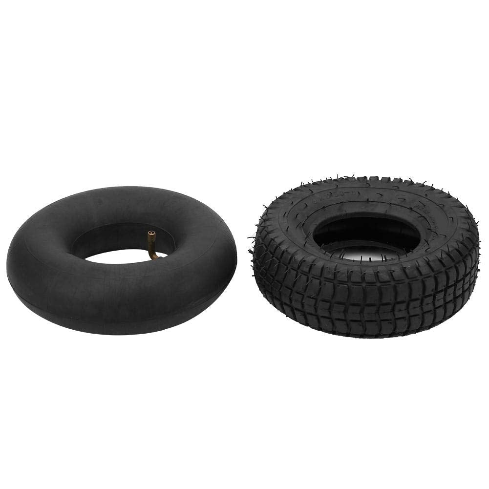 Keenso Elektroroller Reifen, Schwarz 9x3.50-4 Roller Innen- und Aussenreifen Kombinationsset Elektro
