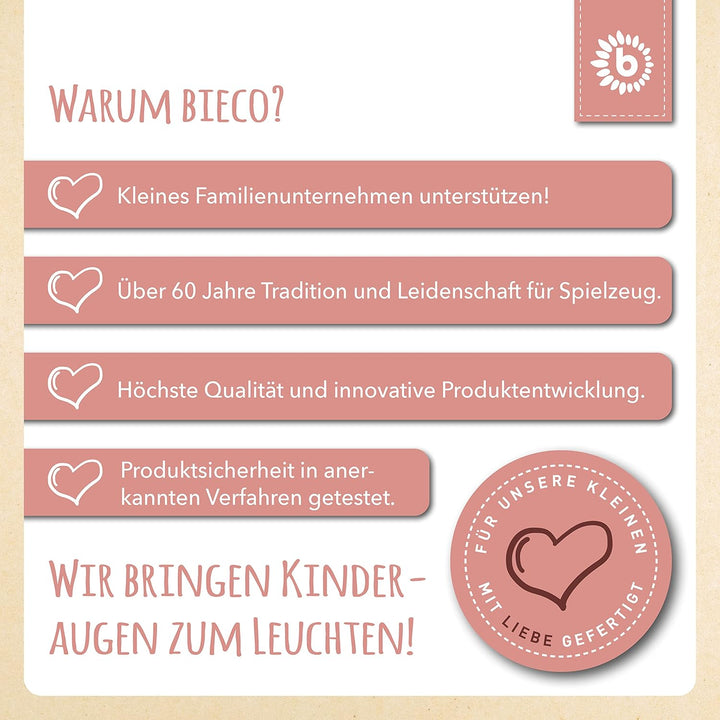 Bieco Musikspieluhr Reh | ca. 30 cm | Baby Spieluhr | Einschlafhilfe Babys | Baby Musik | Spieluhr B