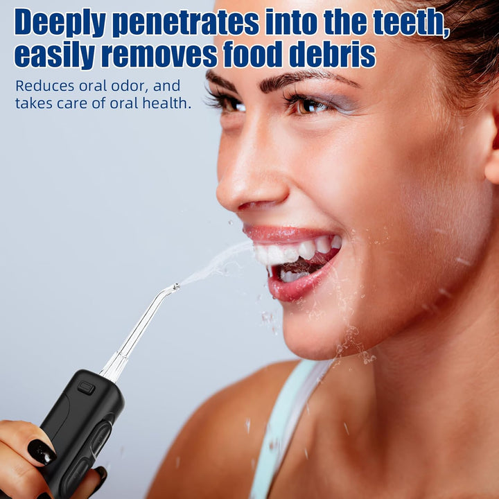 Munddusche, Sawgmore Elektrische Zahnzwischenraumreiniger mit 10 Einstellbaren Druckstufen, 600ml Fa