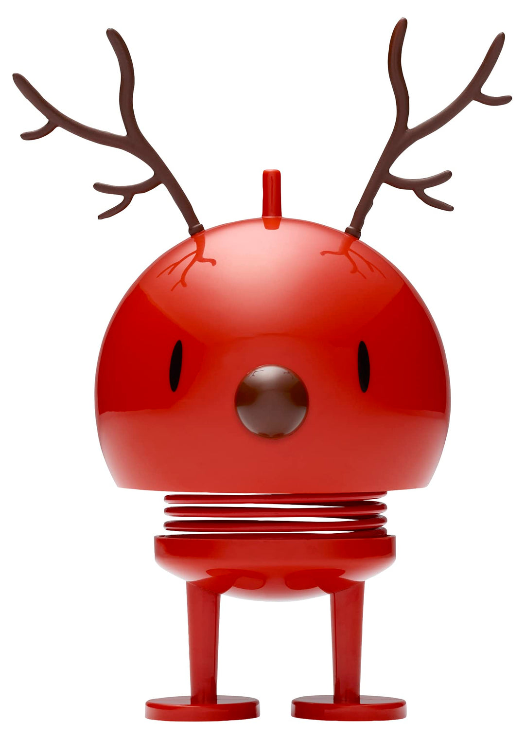 Hoptimist - Skandinavisches Design - Weihnachtsfigur - Medium Reindeer Bumble - Rot - Höhe: 15 cm -