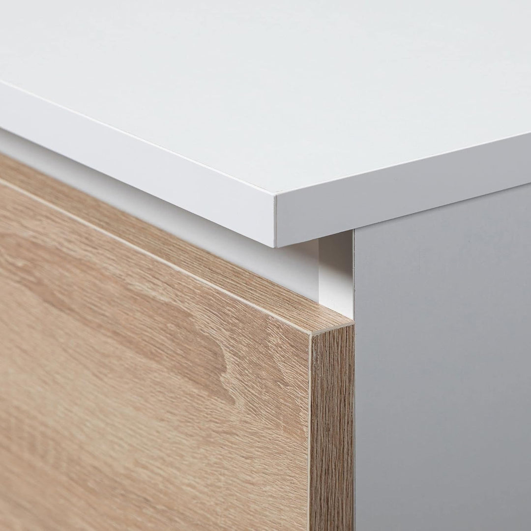 AKORD Kommode K60 mit 2 Schubladen | für das Wohnzimmer Schlafzimmer Schrank Büro Arbeitszimmer | Mo