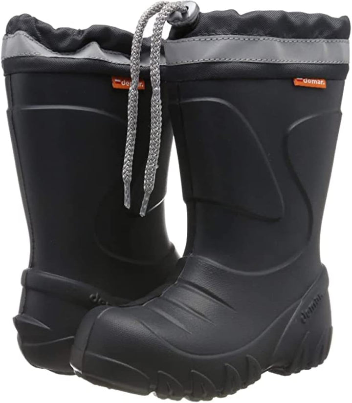 demar. EVA federleichte Kinder Gummistiefel mit Stulpe gefüttert MAMMUT-S 22/23 EU Graphit, 22/23 EU