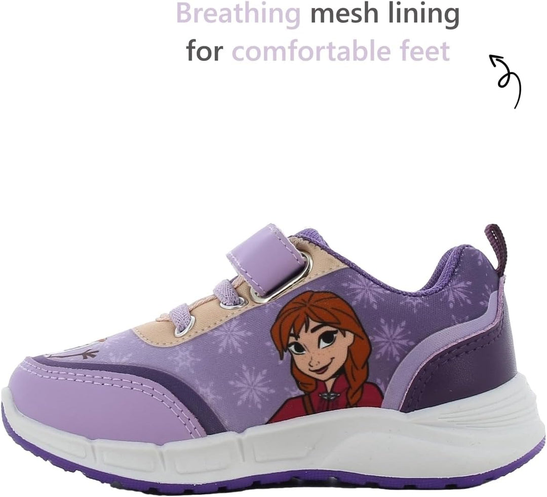 Leomil Frozen ELSA Schuhe Blinkschuhe Mädchen, Ideal for Schule und Freizeit 29 EU Lila 845, 29 EU L