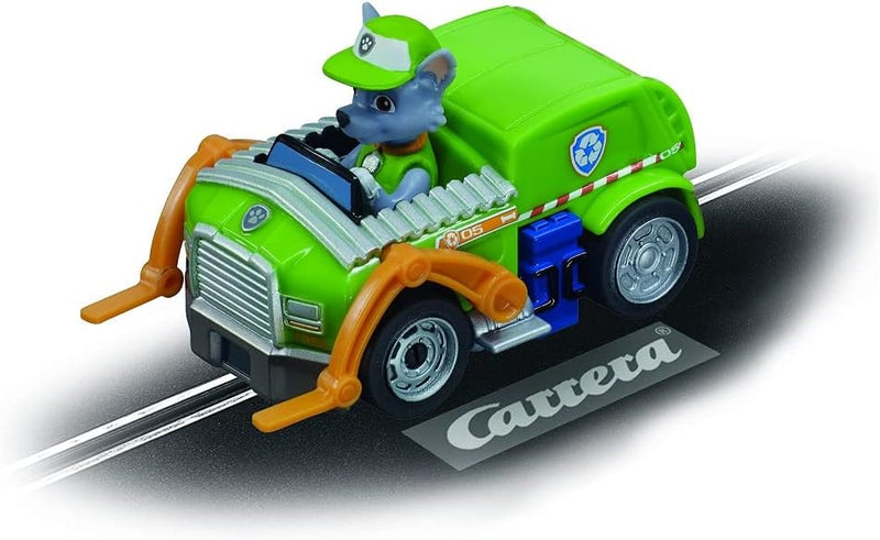 Carrera First PAW Patrol - Rocky Rennauto I Massstab 1:50 I Rennauto Rennbahn First I Für Kinder ab