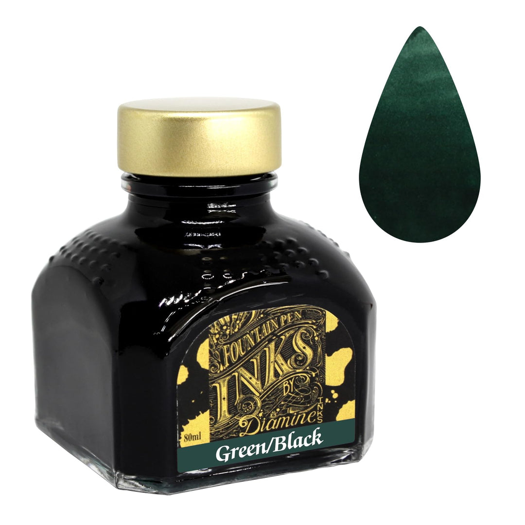 Diamine Füllfederhalter-Tinte, 80 ml, Türkis schwarz / grün