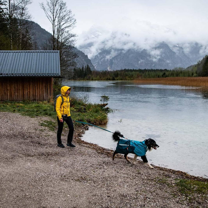 Non-Stop Dogwear Fjord Regenmantel 2.0, Schwarz/Orange, 55
