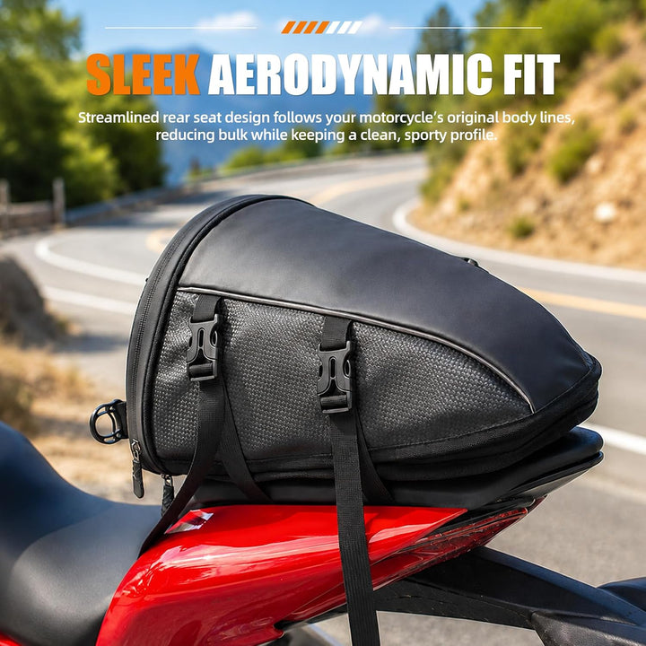 Hecktasche Motorrad Wasserdicht Klein, Sozius Tasche 10L Motorradtasche Heck, Motorcycle Tail Bag, T