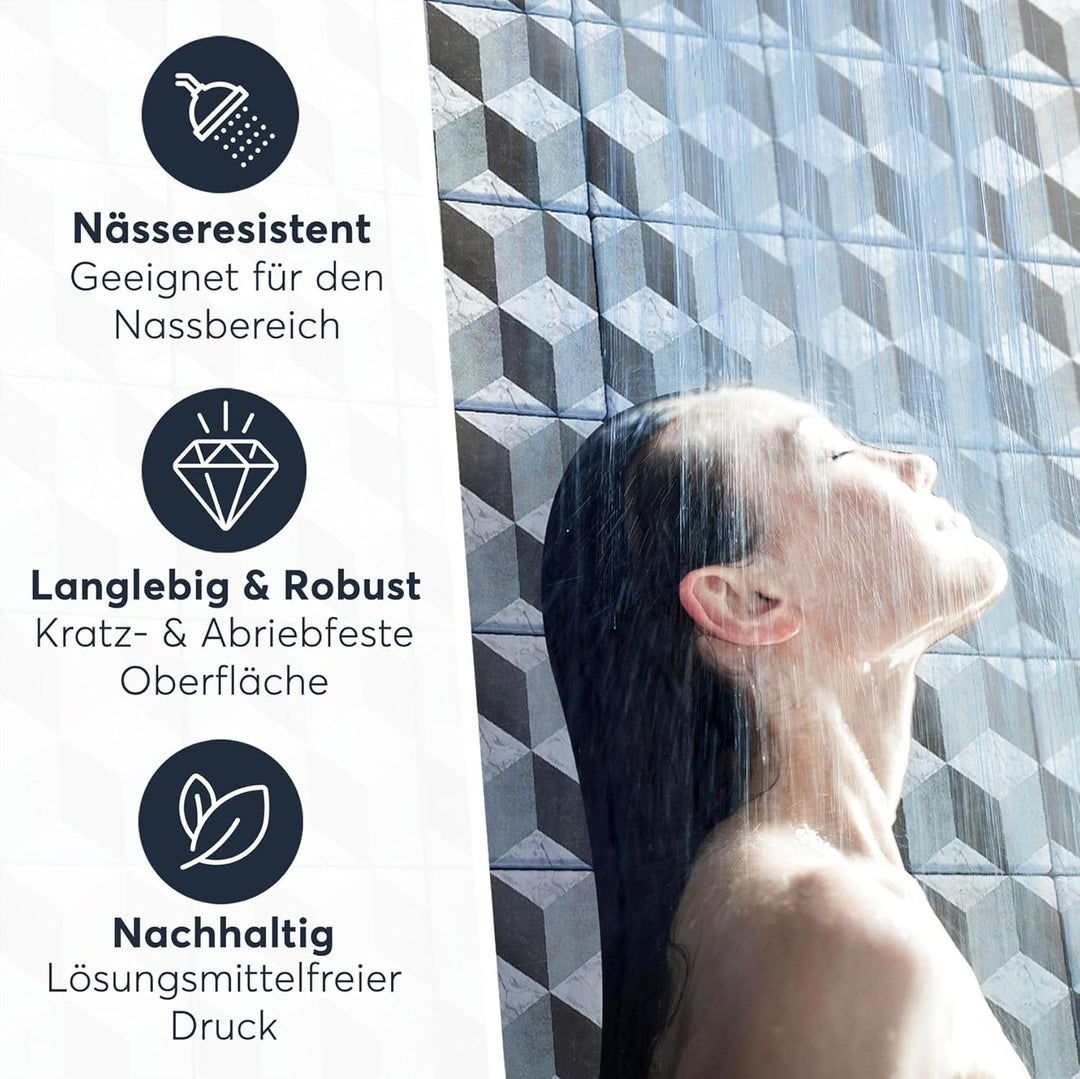 Dekor Fliesen - CREATISTO Fliesenfolie u. Klebefliesen I Selbstklebende Fliesen Aufkleber Folie Stic