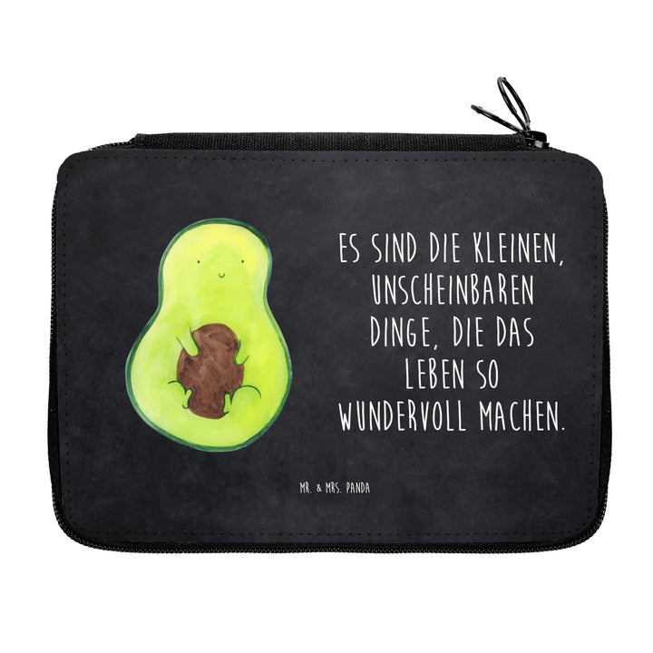 Mr. & Mrs. Panda Federmappe Avocado Kern - Geschenk, Frucht, Veggie, Stifterolle, Motiv, Vegan, Fede