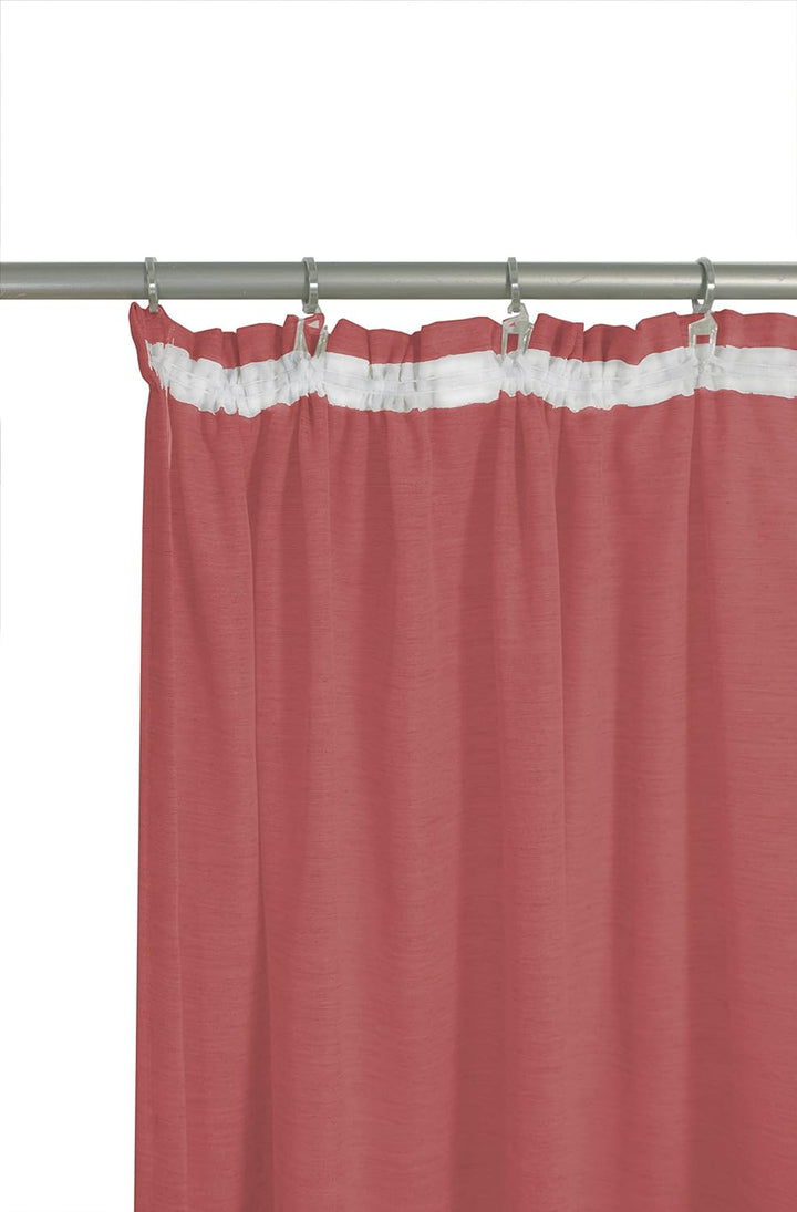 Wirth Fertigschal Lorca mit Kräuselband, Polyester, Rot, 245 x 142 cm Rot 245 x 142 cm, Rot 245 x 14