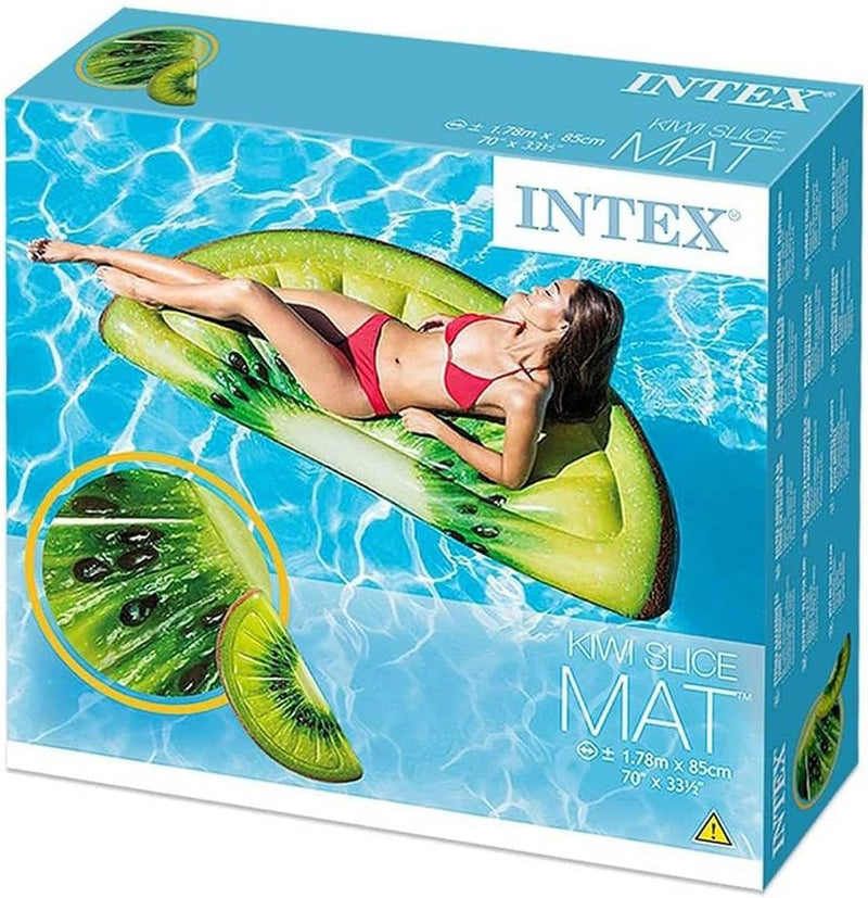 Intex 58764 Luftmatratze aufblasbar "Kiwi Slice" , 170 x 76 x 17 cm