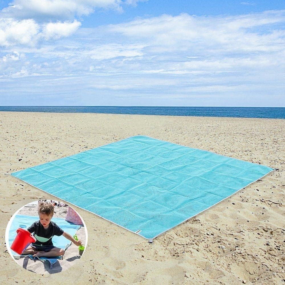 Stranddecke Sandfrei Strandmatte, Tragbare Sanddichte Stranddecke, Faltbar Ultraleicht Beach Blanket