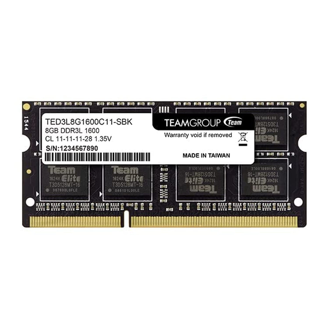 TeamGroup TED3L8G1600C11-S01 Memory SO D3 1600 8GB C11 ElL