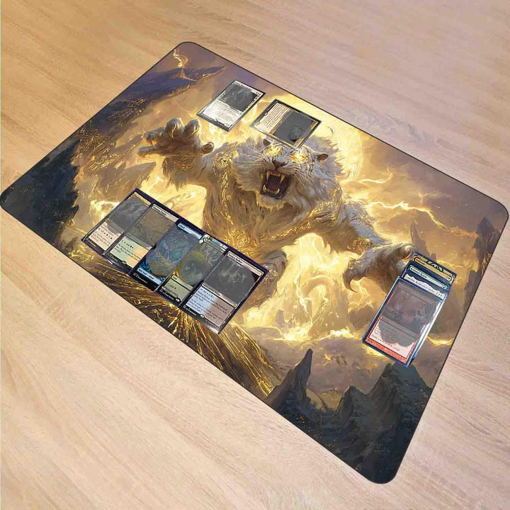TCG MTG Spielmatte 24 × 14 - Premium-Spielmatte mit genähtem Rand mit glatter Stoffoberfläche und ru