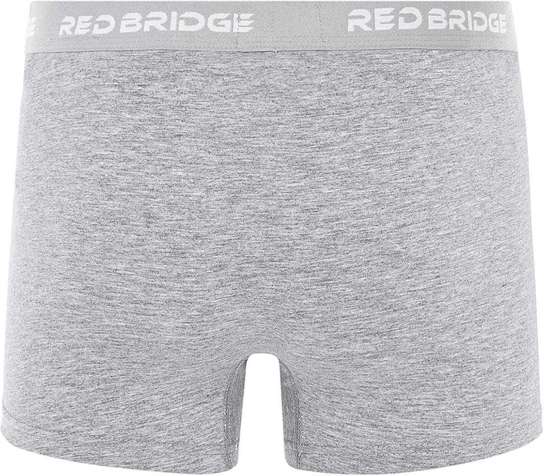 Redbridge Herren Boxershorts Set – 6er Pack enganliegende Unterhosen aus Baumwolle – Elastischer Bun