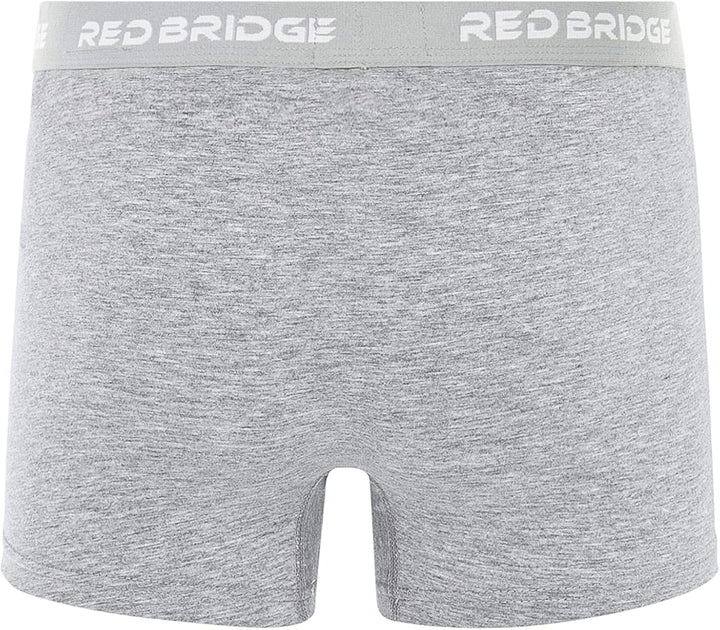Redbridge Herren Boxershorts Set – 6er Pack enganliegende Unterhosen aus Baumwolle – Elastischer Bun