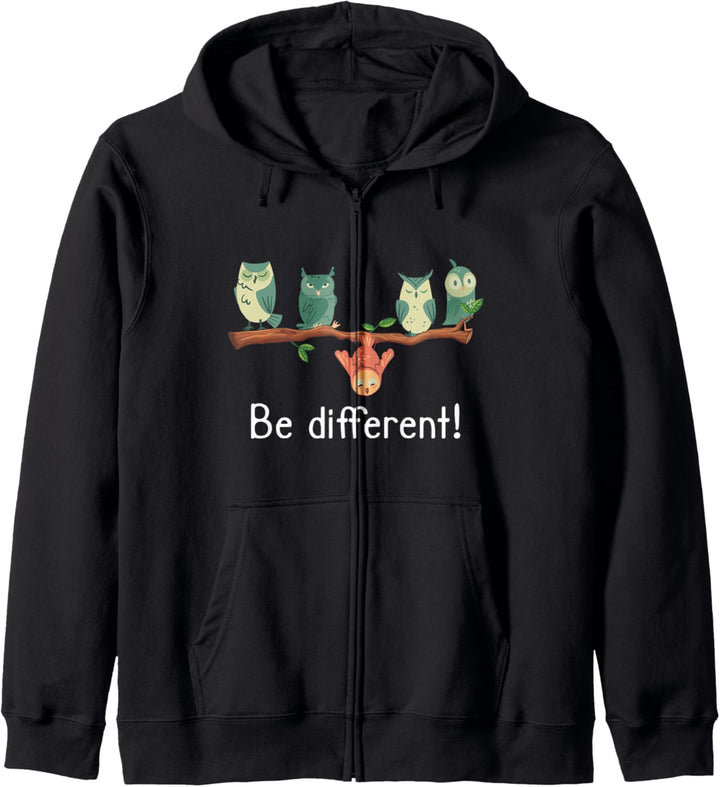 Be different - Süsses Eulen Fun Vogel Eule Kapuzenjacke