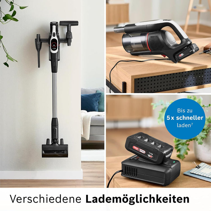 Bosch Akku-Staubsauger Unlimited 9 BTS942WQC, kabellos, MicroClean Technology, Display, Staubkomprim