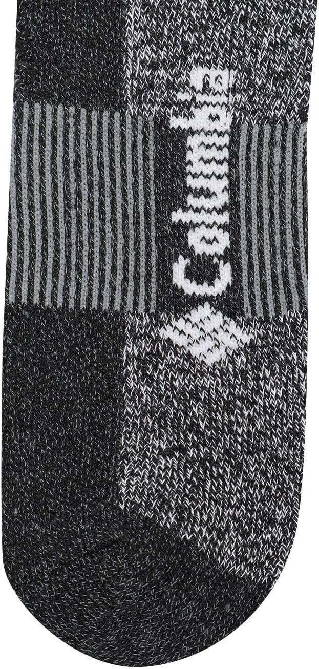 Columbia Herren Feuchtigkeitskontrolle Crew Big And Tall Lässige Socke Size 6-12 Schwarz, Size 6-12
