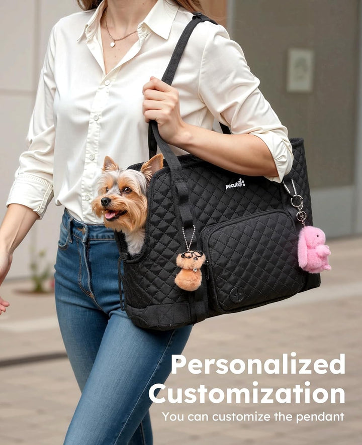 pecute Hundetasche für Kleine Hunde 5kg, Tragetasche Hund Hundetragetasche Leichte, Faltbare Hundetr
