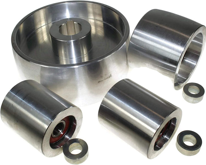 (AL5-24) CNC gefrästes Riemenschleifer Set für Messerschleifer 130 mm Antrieb-24 mm Schaft 75 mm Spu