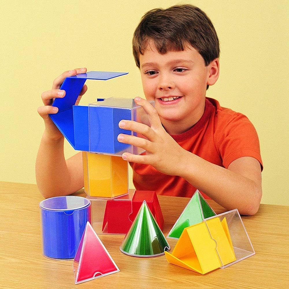 Learning Resources Original Faltbare geometrische Formen (16 Stück), geometrische körper montessori