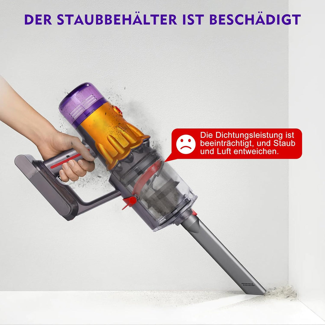 Staubbehälter für Dyson V12 SV18 SV20 Detect Slim V10 Digital Slim Staubsauger Behälter Ersatzteile,