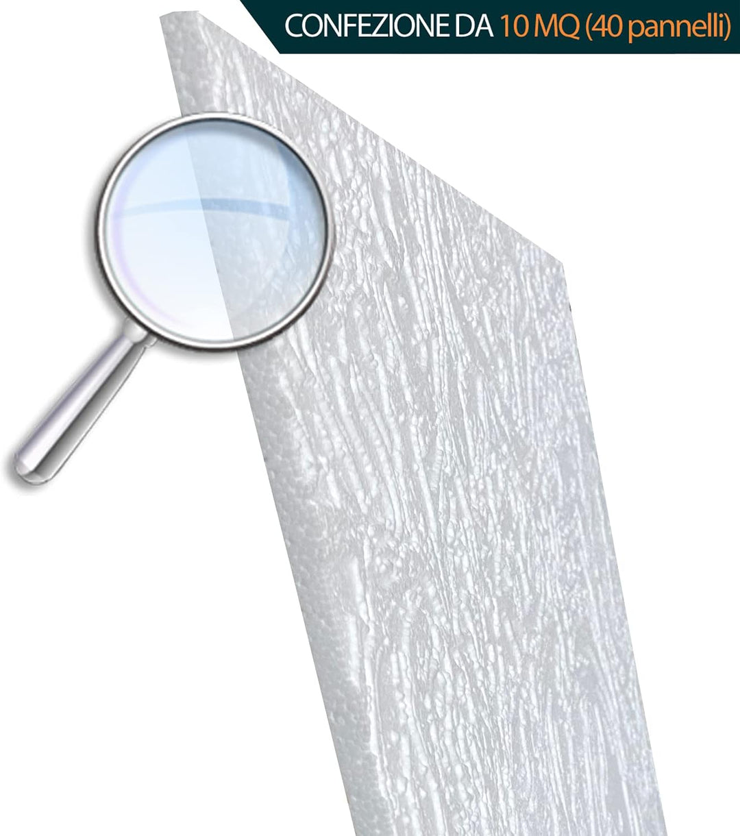 Dekorative Styroporplatte für Decke und Wand, 3D-Effekt, wärmeisolierend, Dicke 1 cm, Abmessungen 50