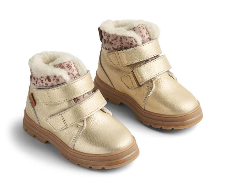 Wheat Kinderschuhe Winterschuhe Dry Klett Tex Junior Grössen Unisex Jungen und Mädchen 80% Leder,20%