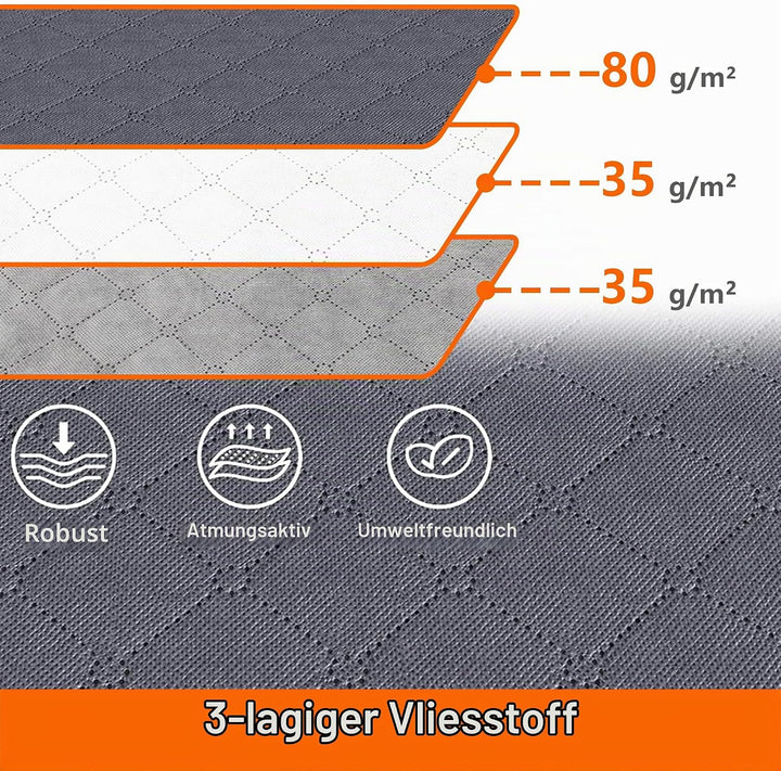 Vieshful 4 Pack Unterbettkommoden 40 L Faltbarer Kleiderbeutel Grosse Kapazität Aufbewahrungsbehälte