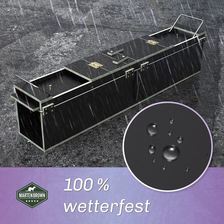 Martenbrown® Waschbärfalle Gross 100cm I Dient auch als Marderfalle oder Katzenfalle I Marder Kasten
