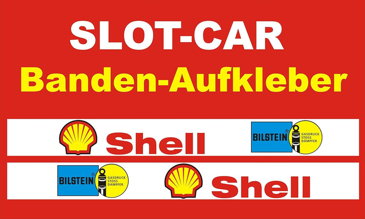 Slotcar LEITPLANKEN Bande 6cm x 200cm & Aufkleber für Carrera DIGITAL