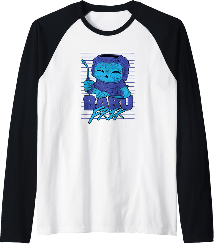 Star Wars: The Rise Of Skywalker Babu Frik Cute Smile Raglan