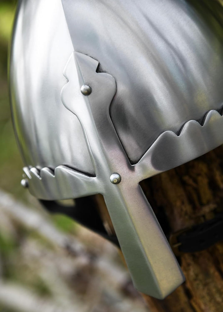 Ulfberth - Nasalhelm - St. Wencelass - Wenzelhelm - 2mm Stahl - Schaukampftauglich - Mittelalter - R