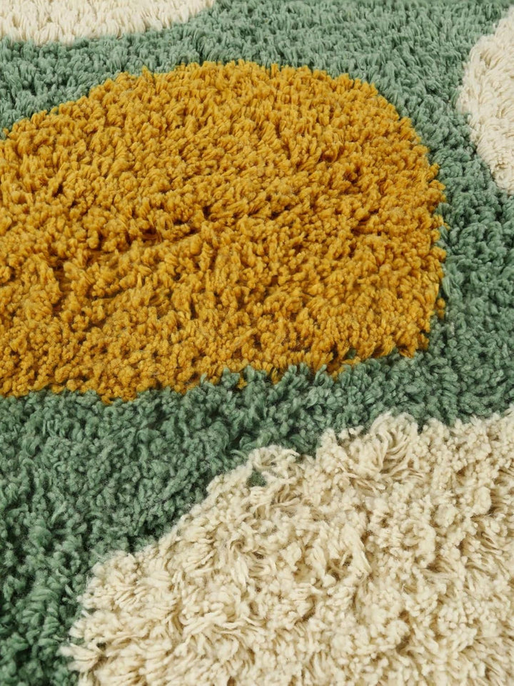 RugVista Badematte Thalassa, 90 x 60 cm, Rechteckig, Mittelflor, Moderner Badteppich, Maschinenwasch