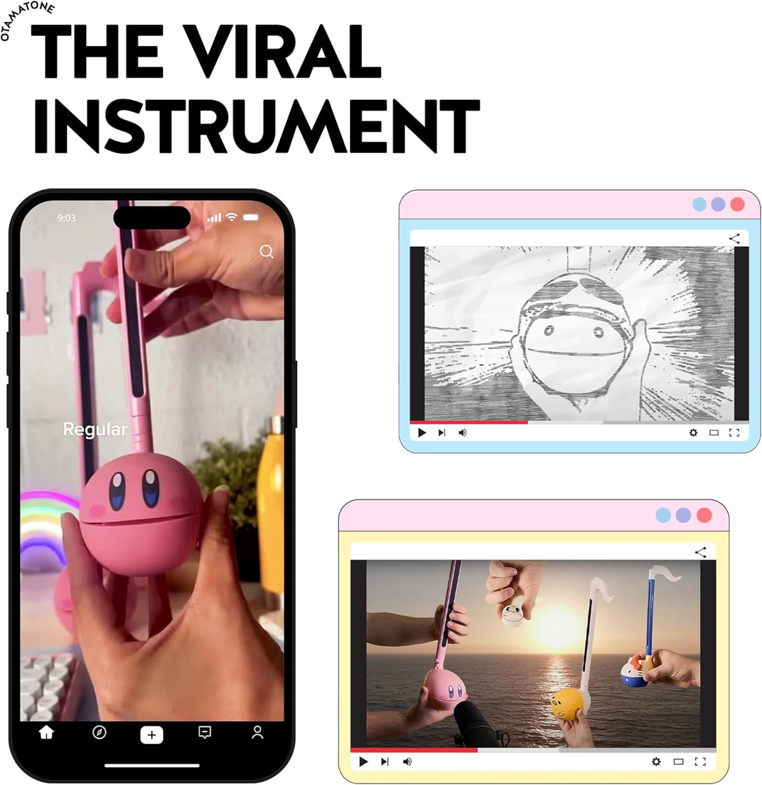 Otamatone Regular Strawberry, Japanisch Elektronisches Musik Instrument, Tragbar Digitale Musikinstr