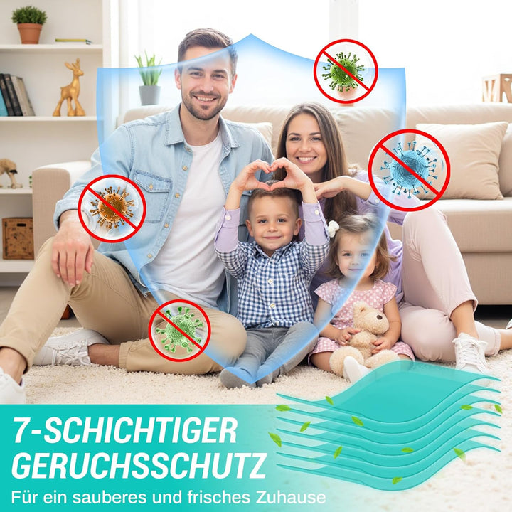 NachfüIlfolie Nachfüllbeutel Wickeleimer, 20 Stück Windeleimer Nachfüllkassetten, Geruchsdichte Eing