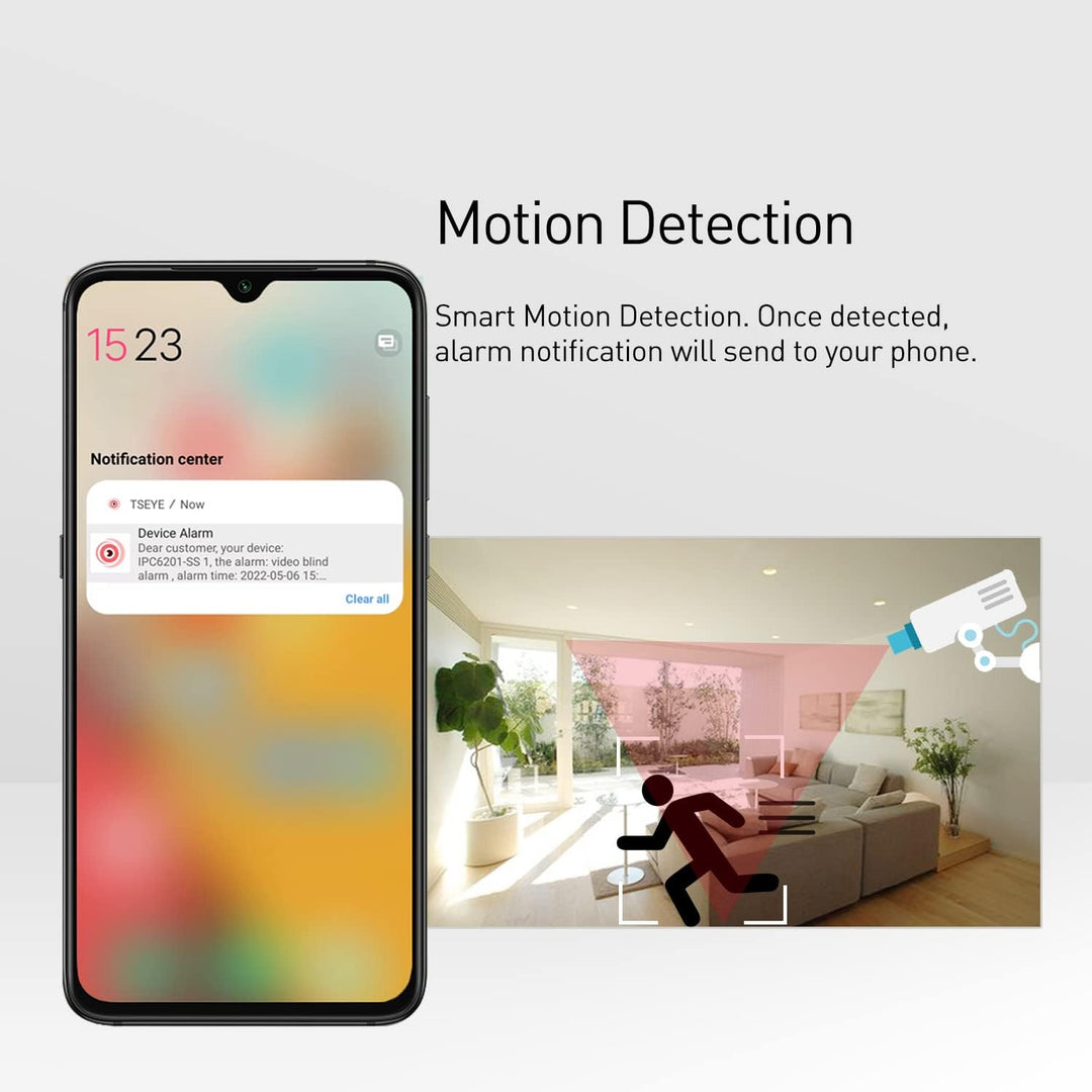 REVODATA TSEye Kleine 5MP PoE Überwachungskamera, 940nm IR Nachtsicht, 3.6mm Objektiv(75° FOV), Ultr