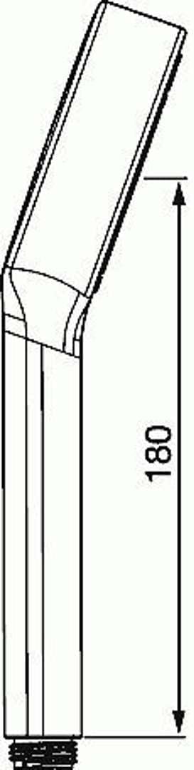 Hansa Brause / Handbrause Basicjet 1-strahlig | Schlauchanschluss G ½, Durchmesser Kopf: Ø 95 mm, Du