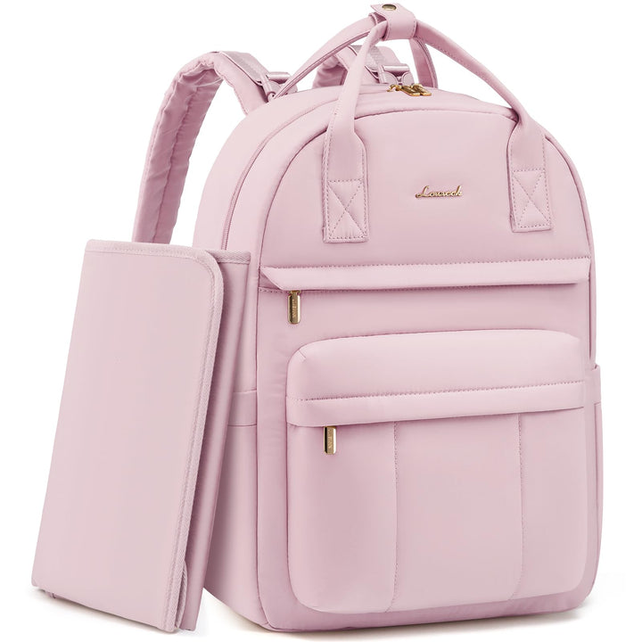 LOVEVOOK Wickelrucksack Baby Wickeltasche Rucksack mit Wickelauflage Lässig Diaper Bag mit Kinderwag