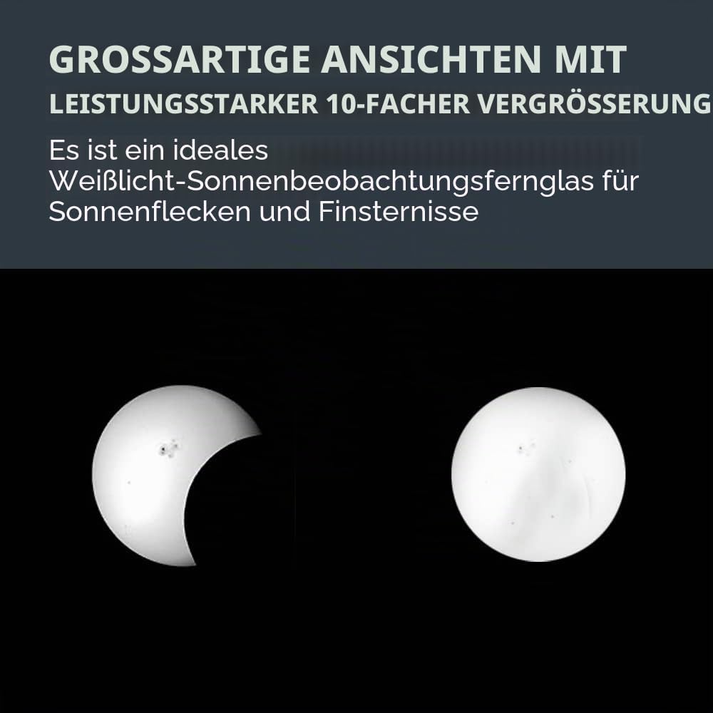 Celestron 71238 EclipSmart 10x42 Porro Solarfernglas - ISO 12312-2 konform, rutschfeste Gummibeschic