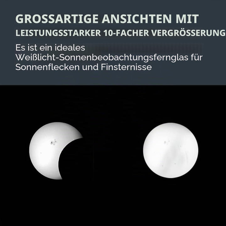 Celestron 71238 EclipSmart 10x42 Porro Solarfernglas - ISO 12312-2 konform, rutschfeste Gummibeschic