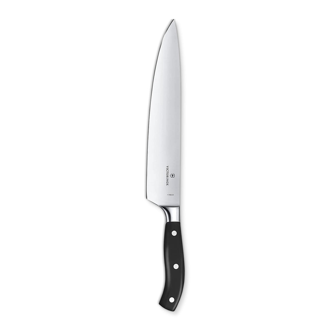 Victorinox Grand Maître, Profi Kochmesser, Extra Scharfe Klinge, gerader Schliff, 25 cm, Robuster Ku