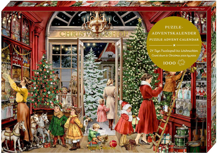Puzzle-Adventskalender – Nostalgischer Weihnachtsladen, Kalender