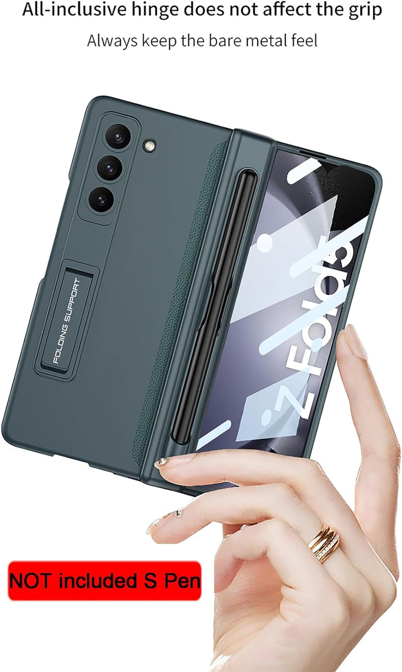 CeeEee Galaxy Z Fold5 5g Hülle 360 Grad Vollschutz Case Built in Bildschirm Schutz Handyhülle mit Pe