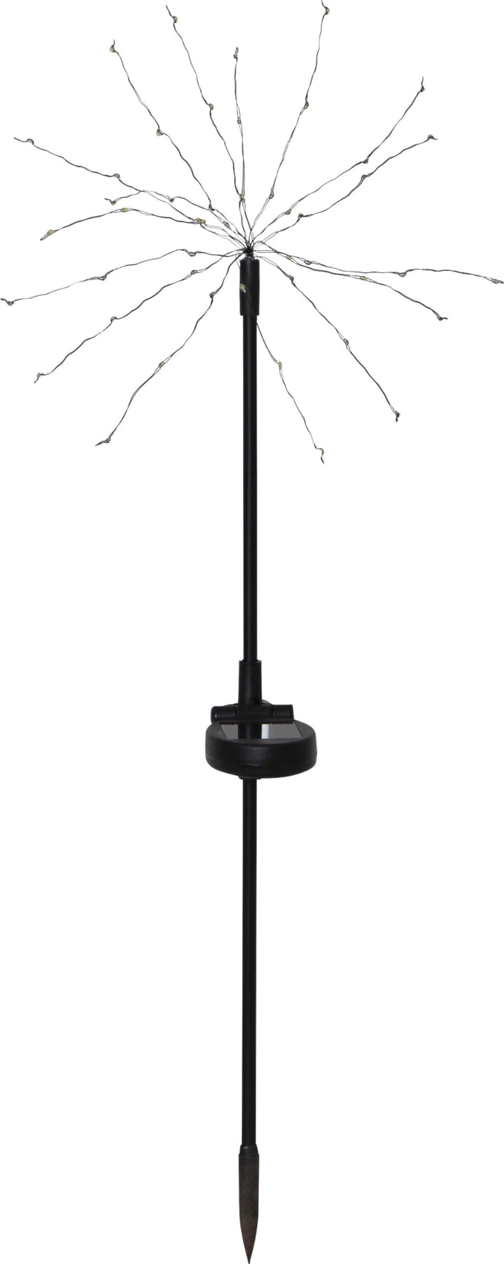 Star Trading 481-91 LED-Solar-Dekoration "Firework", 2er Pack schwarz, je 45 warmwhite LED, ca. 25x6