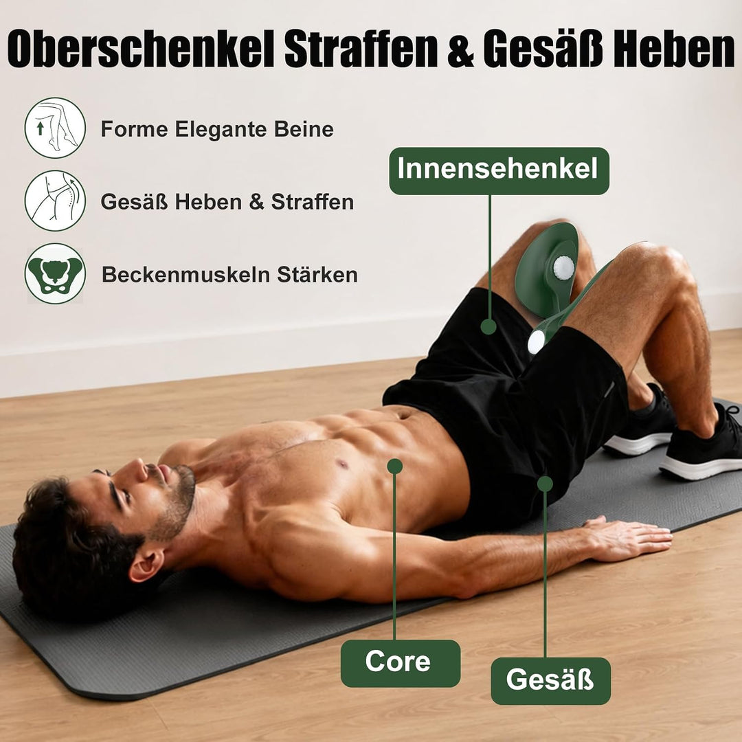 Oberschenkeltrainer 35lb Beckenboden Trainer Damen für Frau Beinpresse Po Trainer für Zuhause MäNner