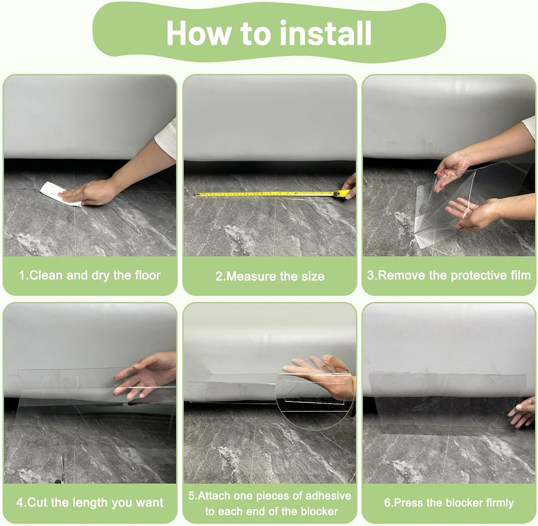 8 Stück Spielzeugblocker für Möbel - 40x20x5CM Couch Blocker, Kratzschutz Sofa Katze, Transparente M