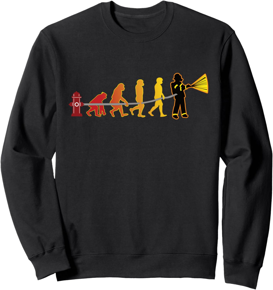 FEUERWEHR EVOLUTION FEUERWEHRMANN FEUERWEHRFRAU Sweatshirt
